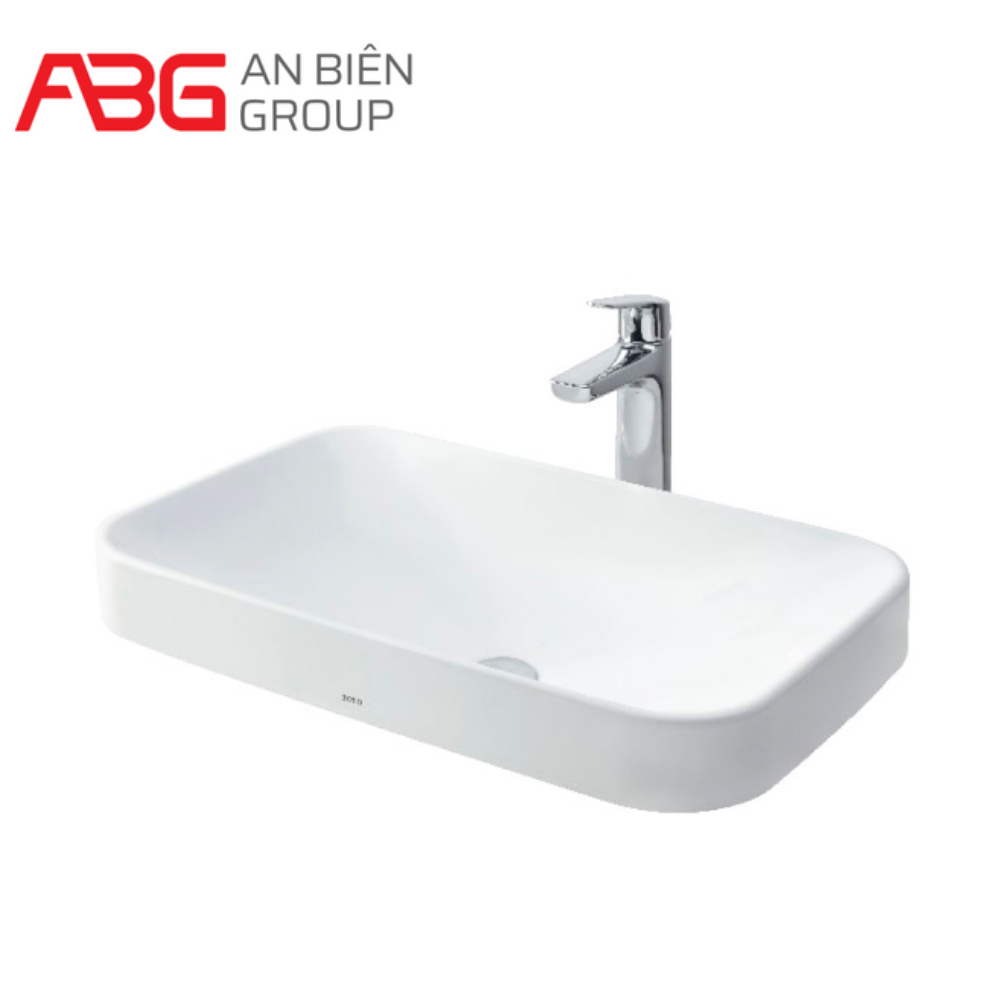 Chậu Lavabo TOTO LT5715#XW đặt bàn - Men sứ Cefiontect cao cấp, chống bám bẩn