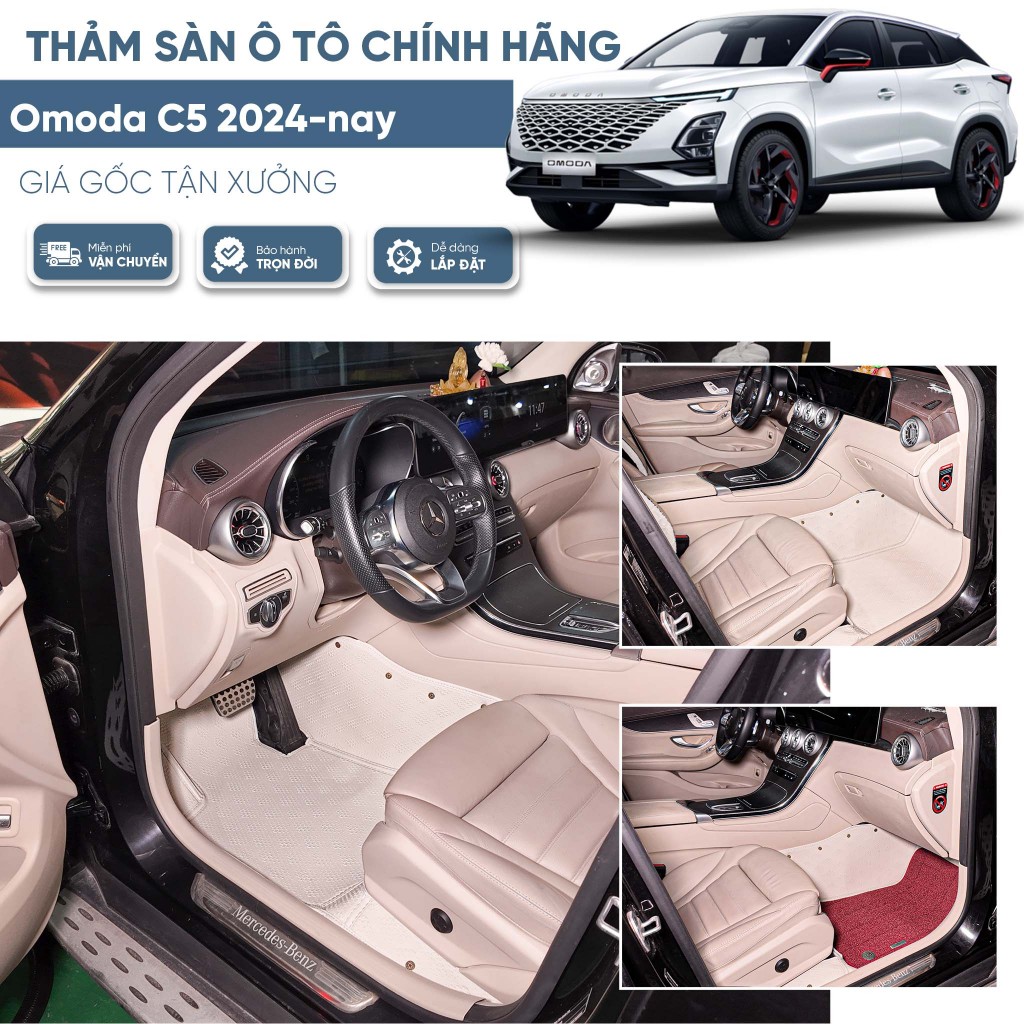 Thảm sàn 6D Omoda C5 2024-nay  Chính hãng - Chuẩn theo xe - BH trọn đời
