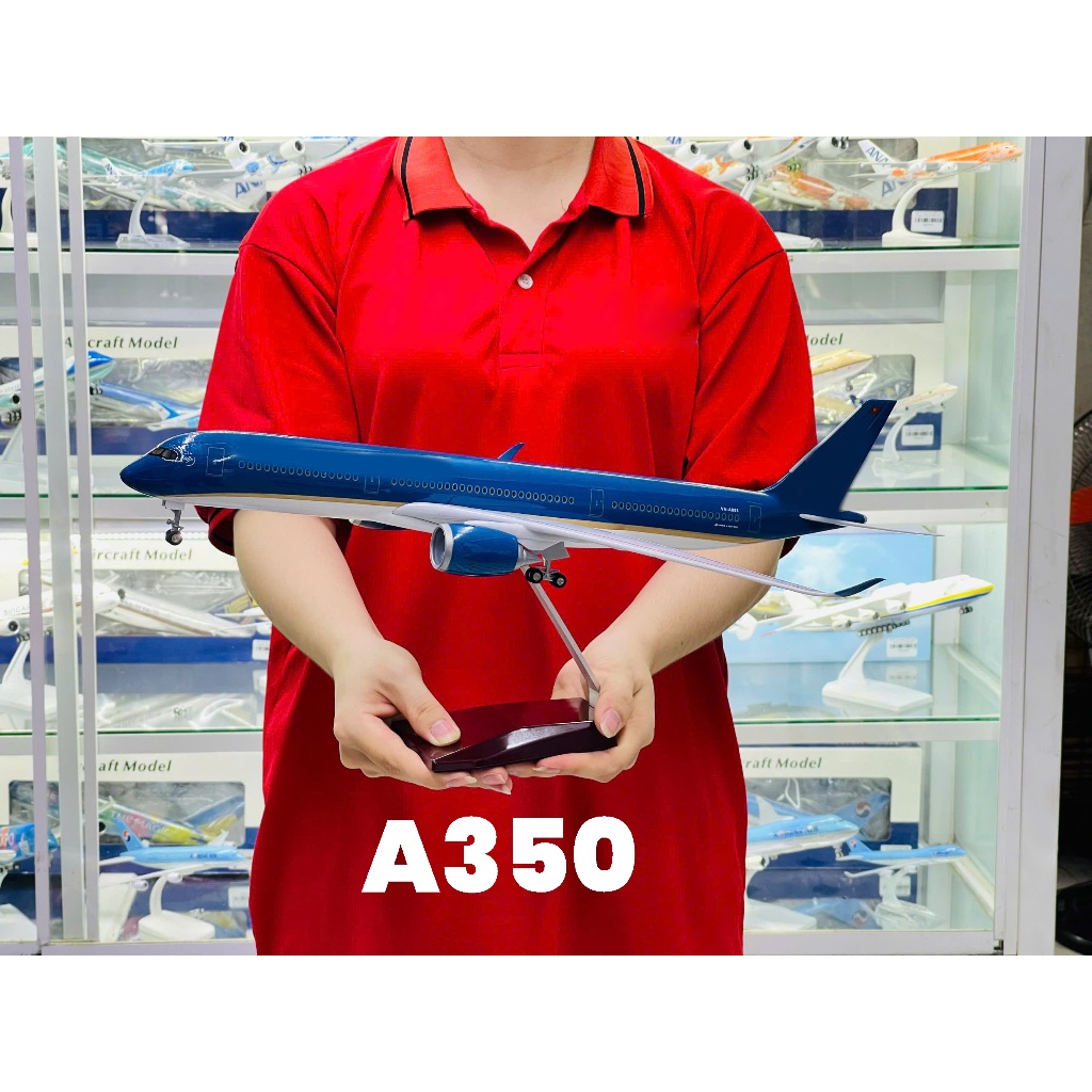 Máy bay mô hình VN Airlines VN Airbus A350-900 khổng lồ 47cm 1:140  MB47086