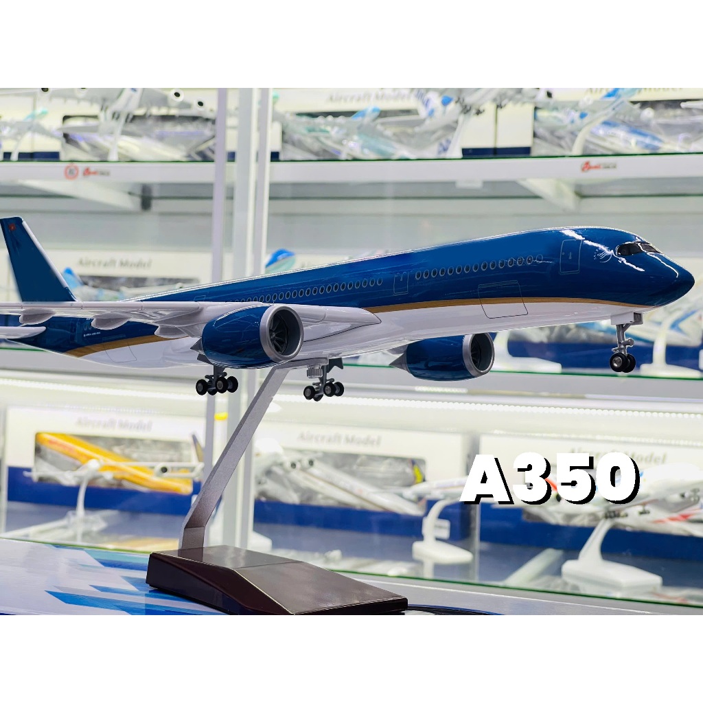 Mô hình máy bay VnAirlines VN-A886 Airbus A350-900 47cm 1:140 dài 47cm MB47086