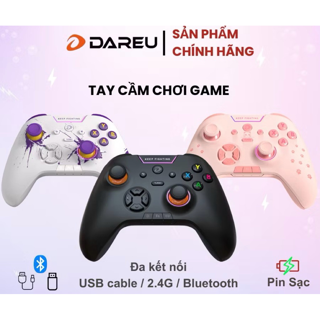 Tay cầm chơi game dareu H105 ( like new ) rất mới full chức năng