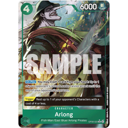 [Thẻ bài OnePiece] OP06-023 | R | CHARACTER Arlong(Full Art)