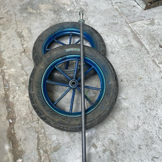bánh xe rùa đường kính 45cm cốt bi 6203 trục phi 18