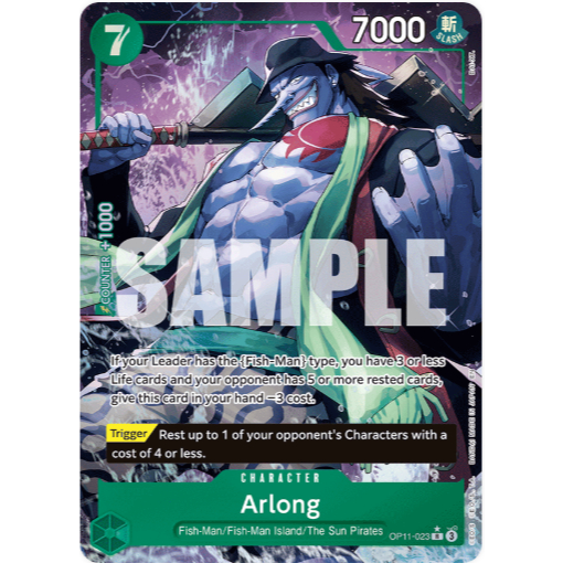 [Thẻ bài OnePiece] OP11-023 | R | CHARACTER Arlong (Alternate Art)