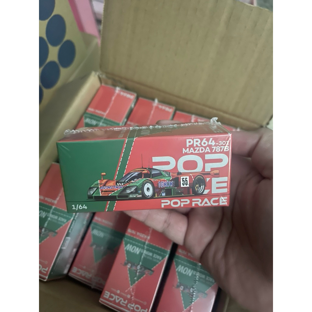 mô hình xe Mazda 787B PR64-301 chính hãng Pop Race tỉ lệ 1:64