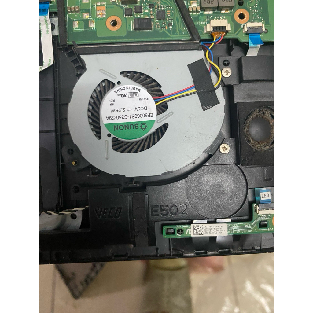 Thay quạt Assus E502  tháo máy