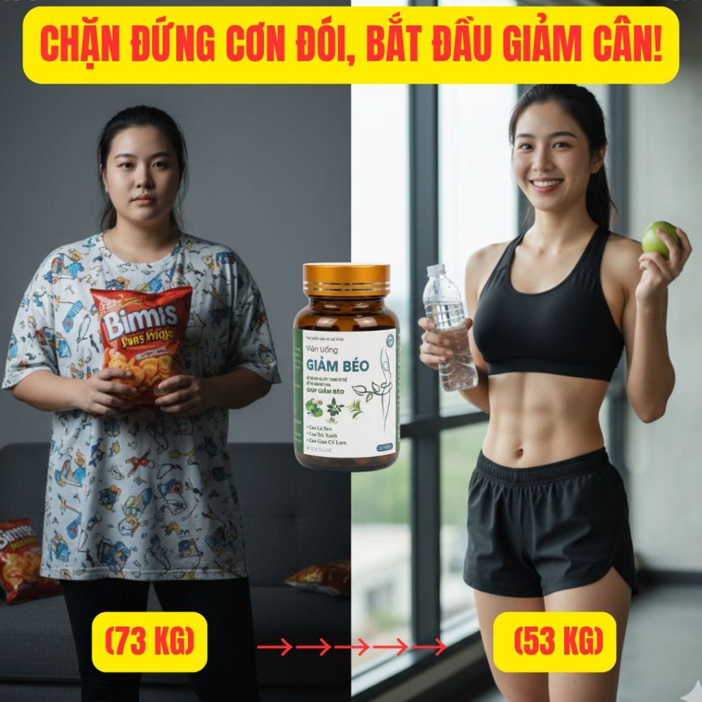 Viên uống giảm cân Body Fit giảm nhanh an toàn hiệu quả giảm 8-12kg sau 1 liệu trình, hộp 30 viên