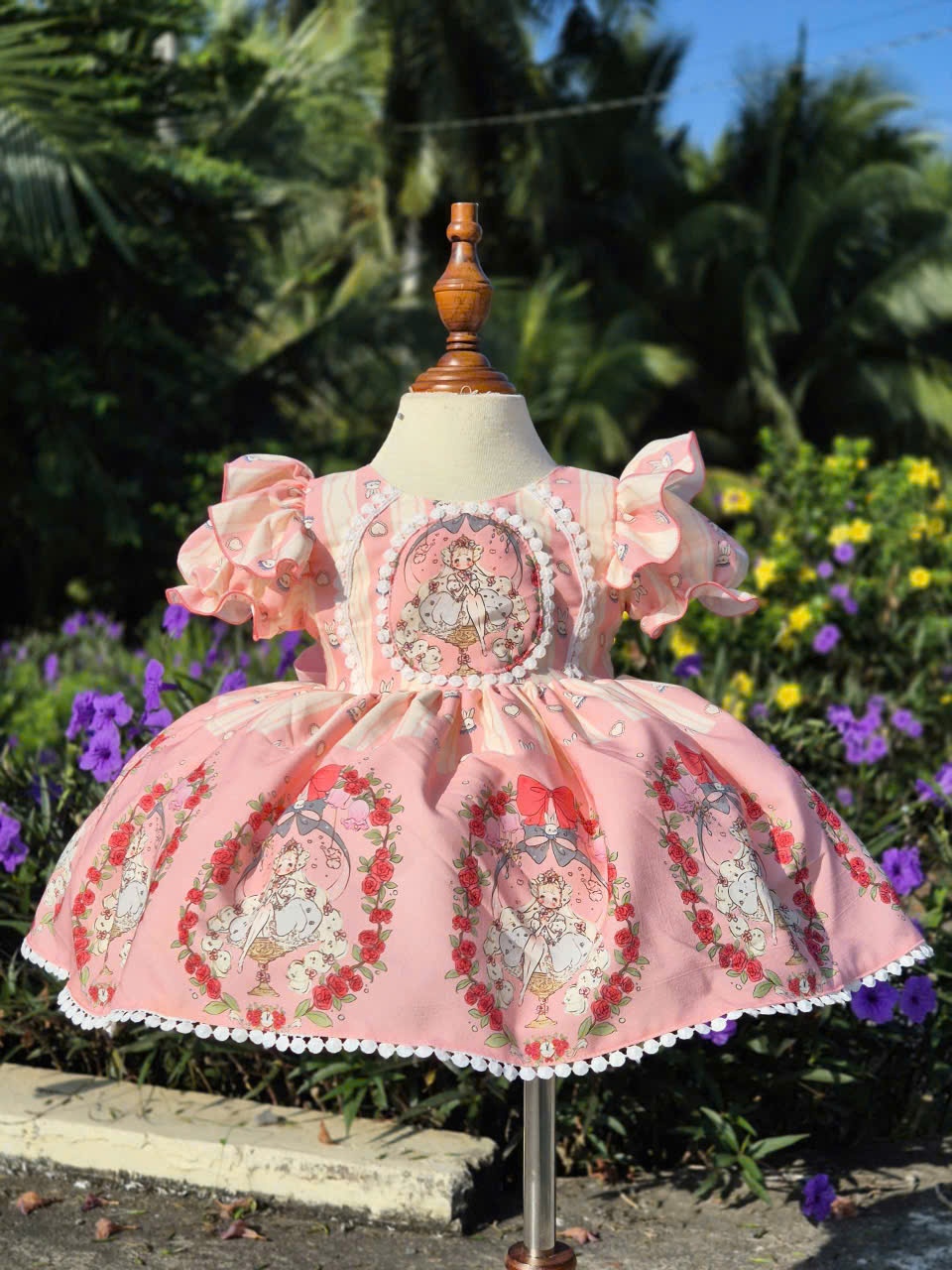 Váy Công Chúa Hồng Pastel