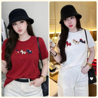 Áo Thun Nữ , Áo phông cotton đính 3 con ngựa dệt nổi CHẤT LIỆU MỀM MỊN THOÁNG MÁT HOT