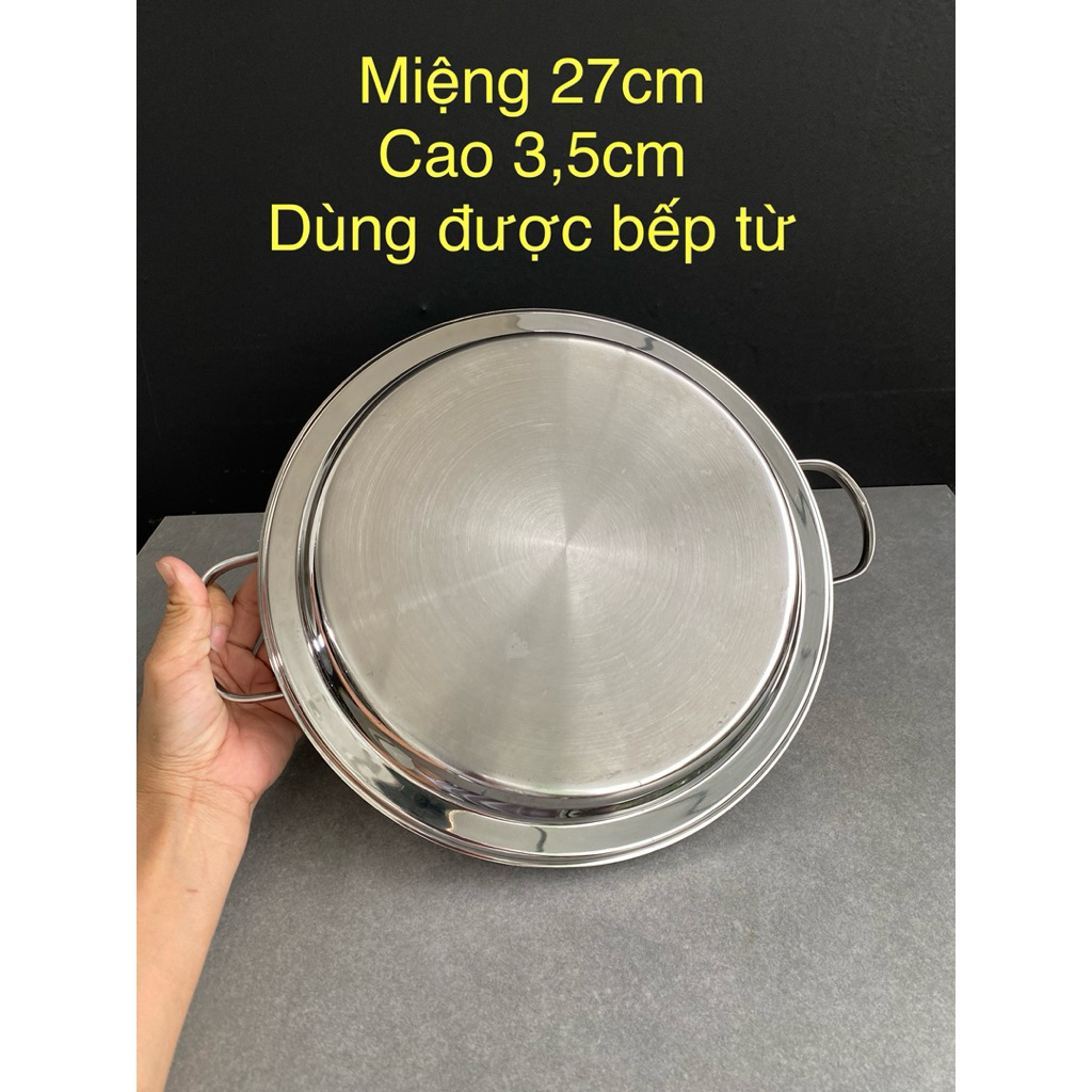 Chảo hàng bãi Nhật, đã qua sử dụng, chất liệu thép không rỉ