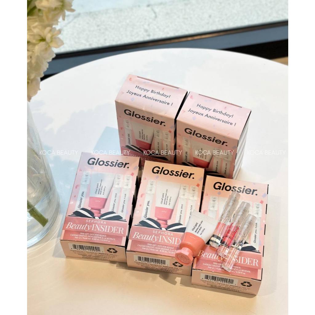Set Má Hồng Sephora Glossier You Happy Birthday – Cloud Paint Blush + Glossier You Mini – Bộ Quà Tặn