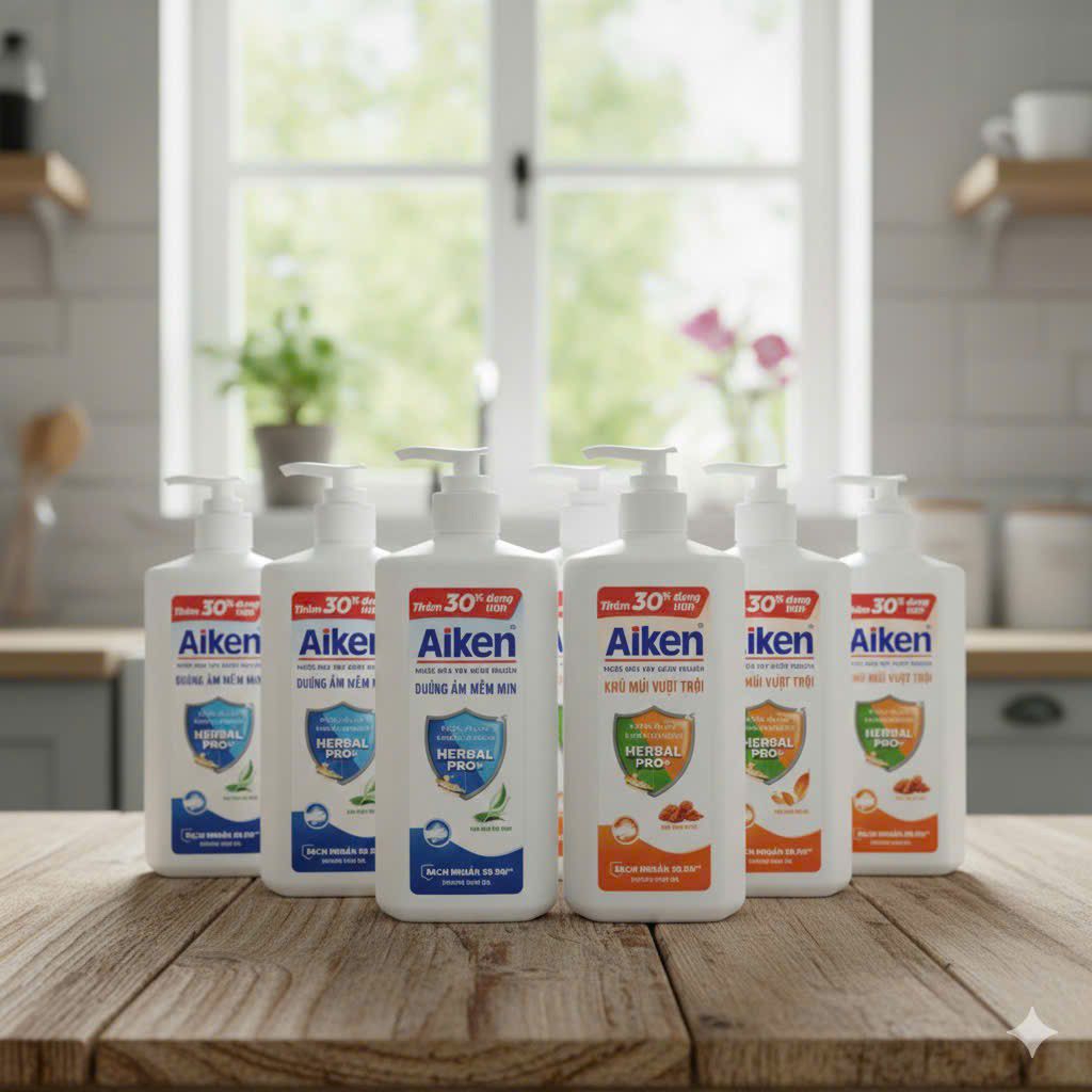 Nước rửa tay Aiken 494g