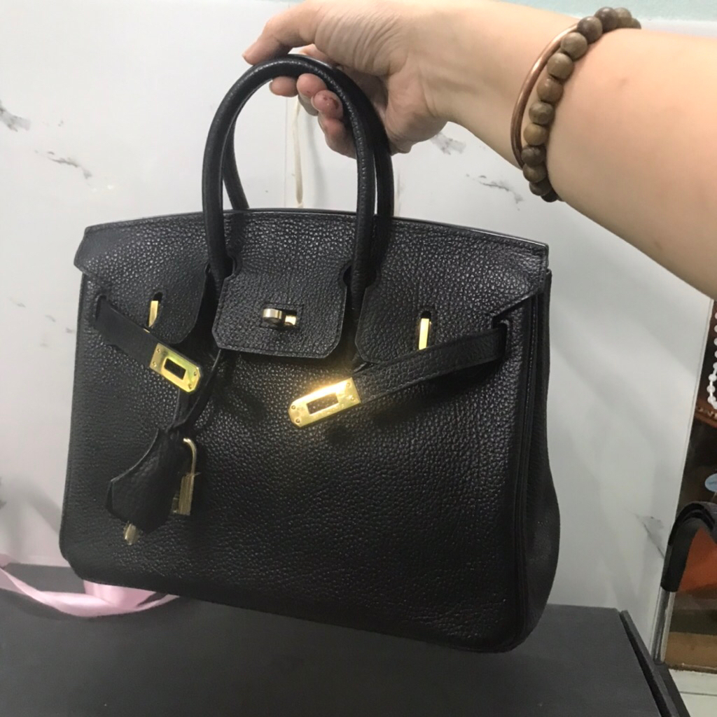 túi birkin size 25 cm khoá vàng