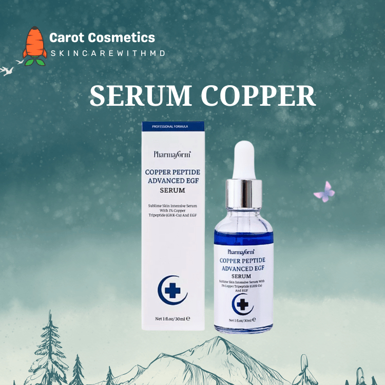 Serum Pharmaform Copper đồng peptide phục hồi da, giảm đỏ, đầy sẹo, giảm lão hóa 30ml