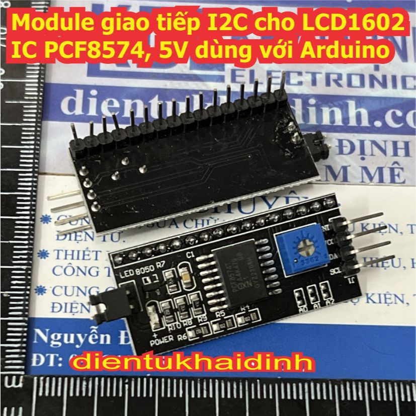 Module Chuyển Đổi sang giao tiếp I2C cho LCD1602, IC PCF8574, áp 5V, thích hợp dùng với Arduino KDE0