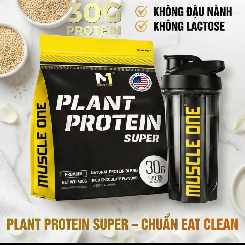 Protein Thực Vật Tăng Cơ – PLANT PROTEIN SUPER 500g – Vegan Protein Không Lactose