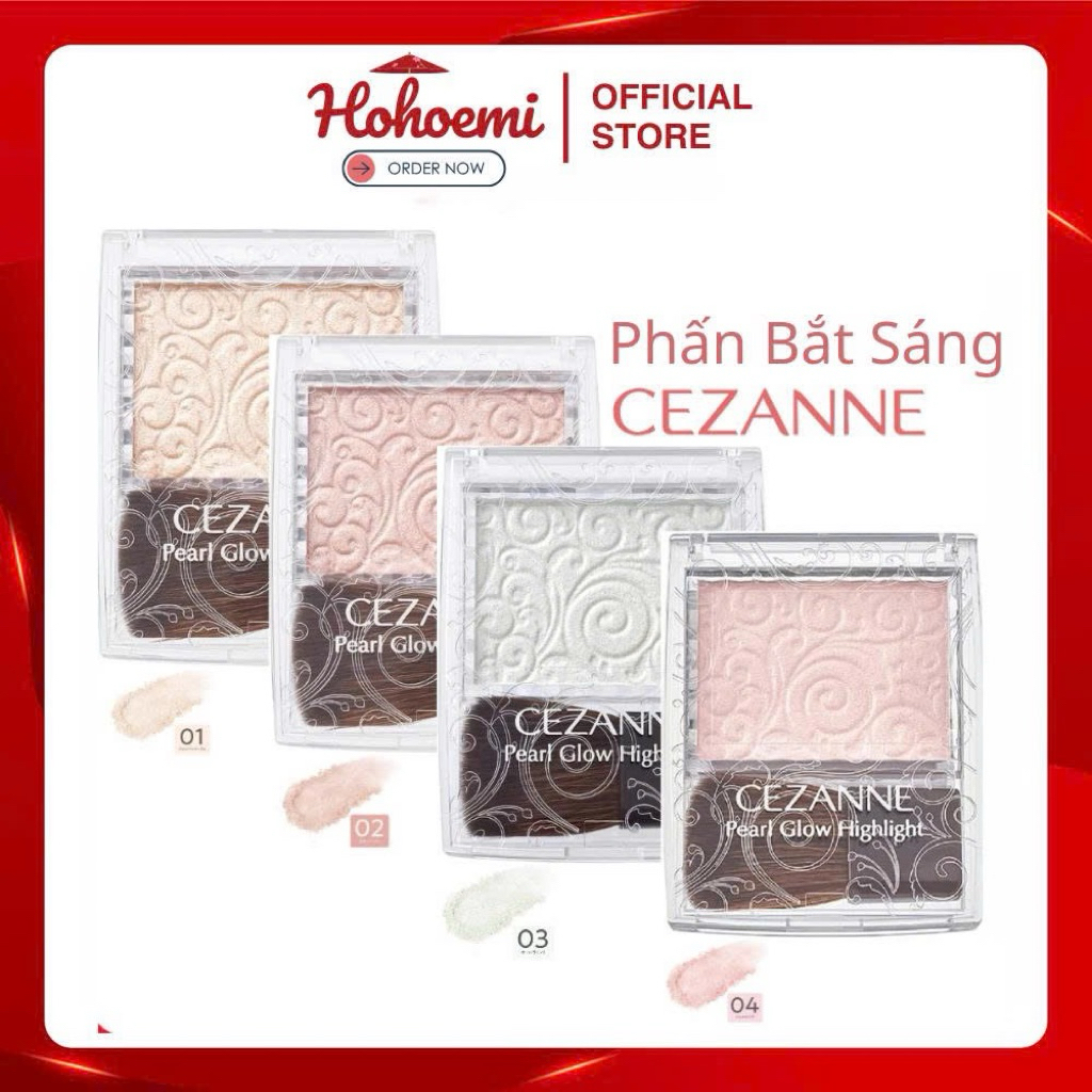(NỘI ĐỊA NHẬT) Phấn bắt sáng Cezanne Pearl Glow Highlight