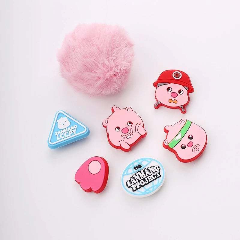 Phụ Kiện Trang Trí Dép Sục Loopy – Sticker 3D Nhựa Dẻo