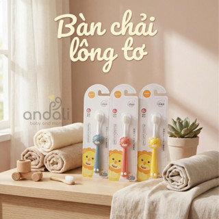 Bàn chải lông tơ siêu mềm cho bé với nhiều hình thù ngộ nghĩnh
