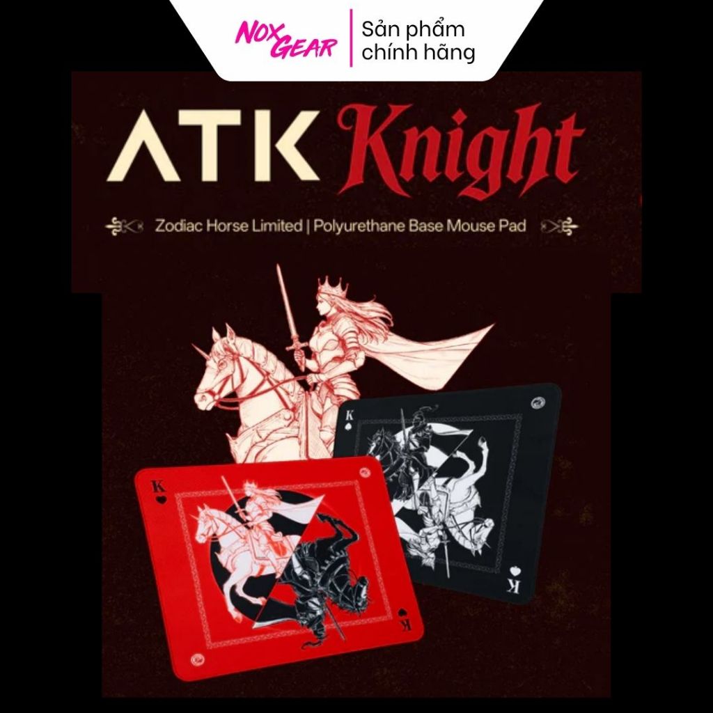 Lót Chuột Gaming ATK Knight Zodiac Horse Limited Edition | NOXGEAR STORE