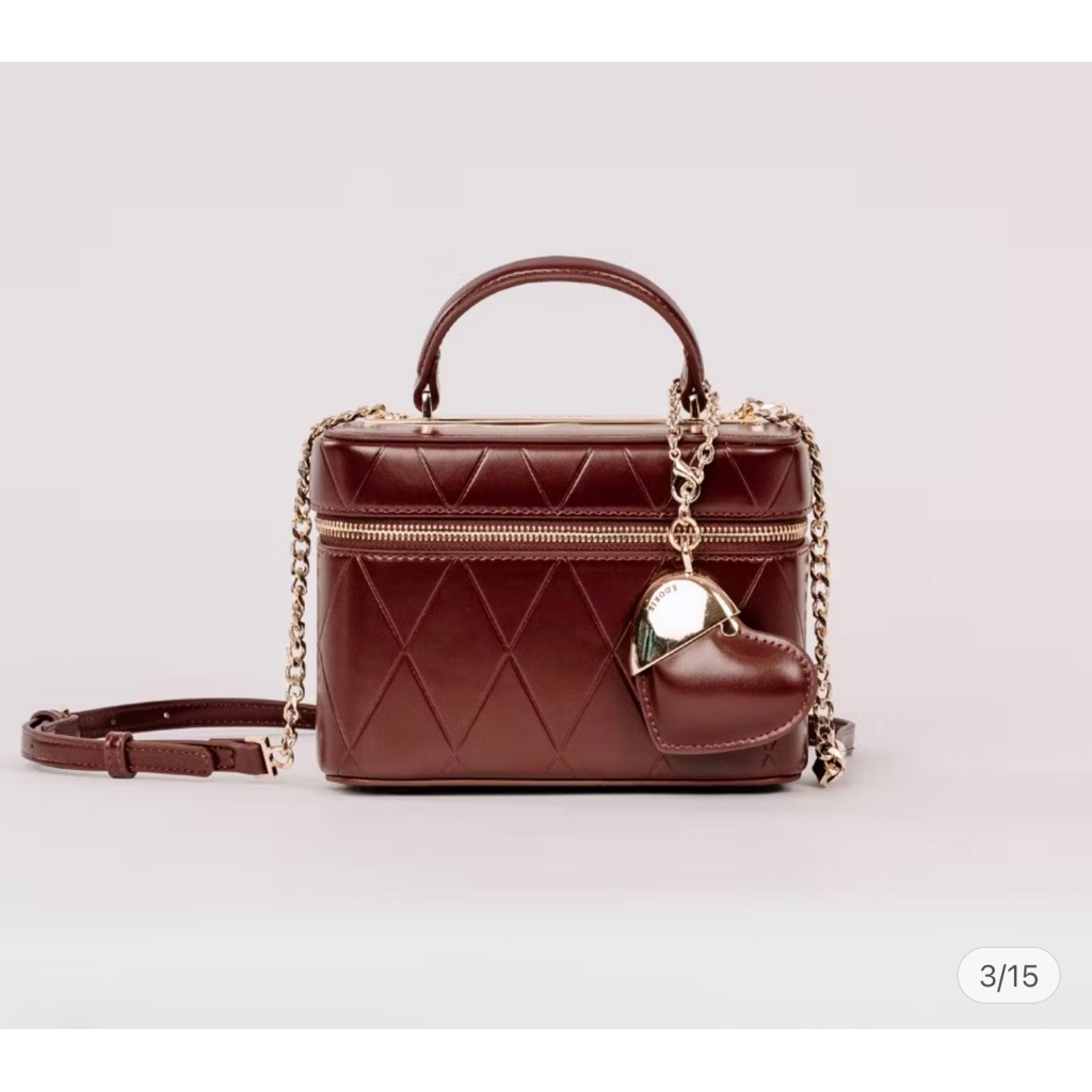 PASS NEW- TÚI EDORIS đỏ tặng kèm charm