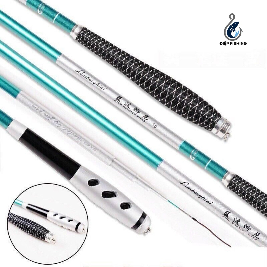 ( Tặng Ngọn Phụ ) Cần câu 3H LAMBROGHINI chuyên gẩy rô, diếc cực phê Fishing Đi Câu Bắt Cá Câu Cá