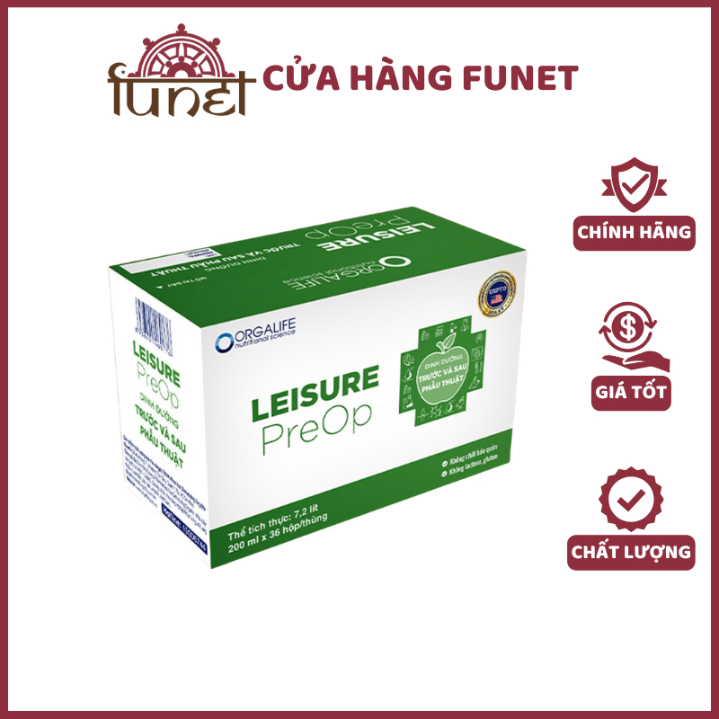 Thùng LEISURE PREOP – Thức Uống Bổ Sung Năng Lượng, 200ML