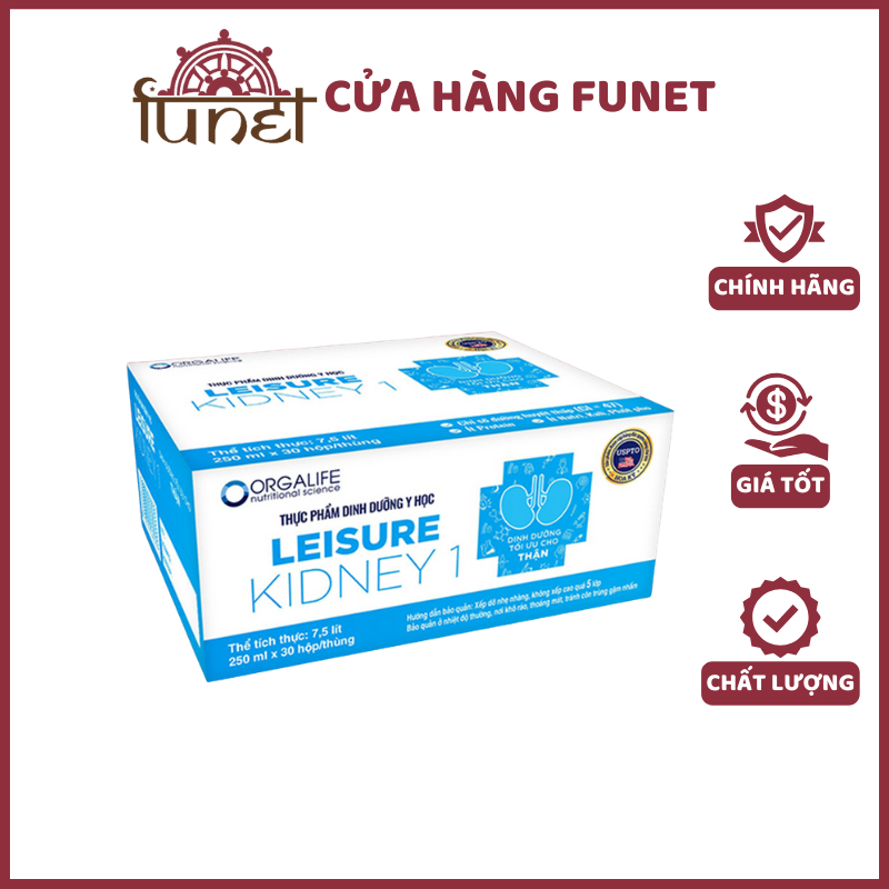 Thùng Leisure Kidney 1 – Soup Uống Dinh Dưỡng Ít Protein, 250ML