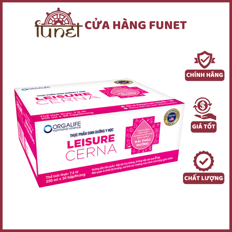Thùng Leisure Cerna – Soup Uống Dinh Dưỡng Kiểm Soát Đường Huyết, 250ML