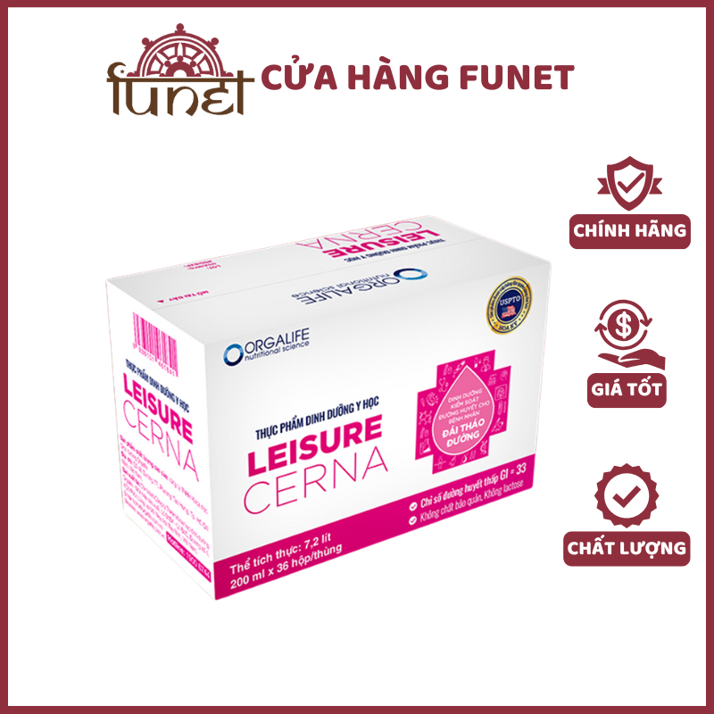 Thùng Leisure Cerna – Soup Uống Dinh Dưỡng Kiểm Soát Đường Huyết, 200ML