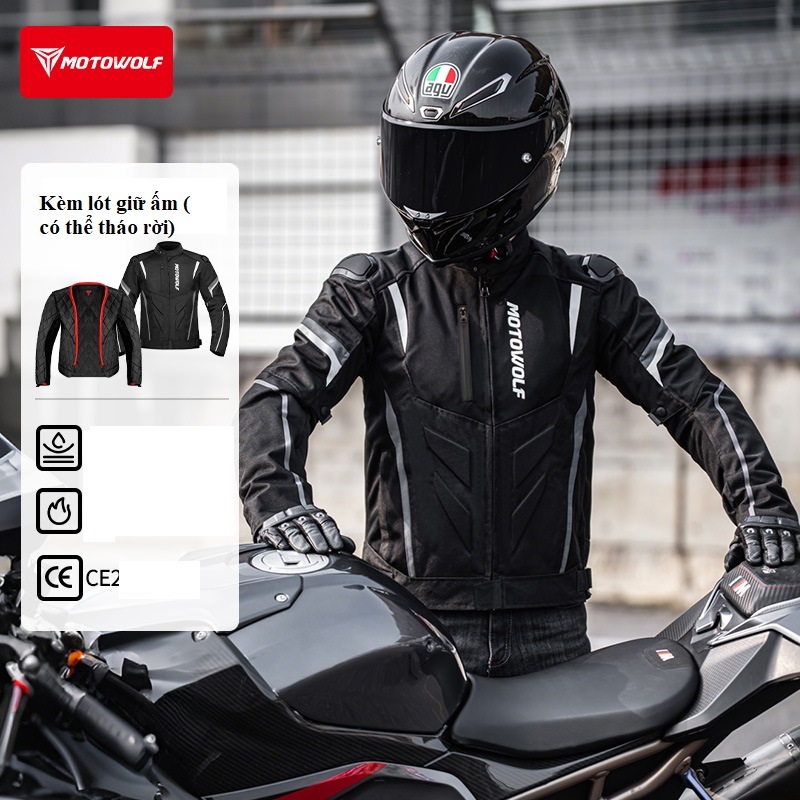 ÁO GIÁP MOTOWOLF JM12-B CHÍNH HÃNG- KÈM LÓT GIỮ NHIỆT