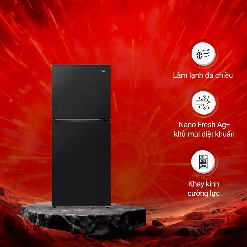 Tủ lạnh Aqua 130 lít AQR-T160FA(BS)