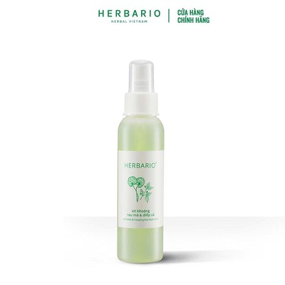 Xịt khoáng chăm sóc da mặt rau má & diếp cá herbario 100ml