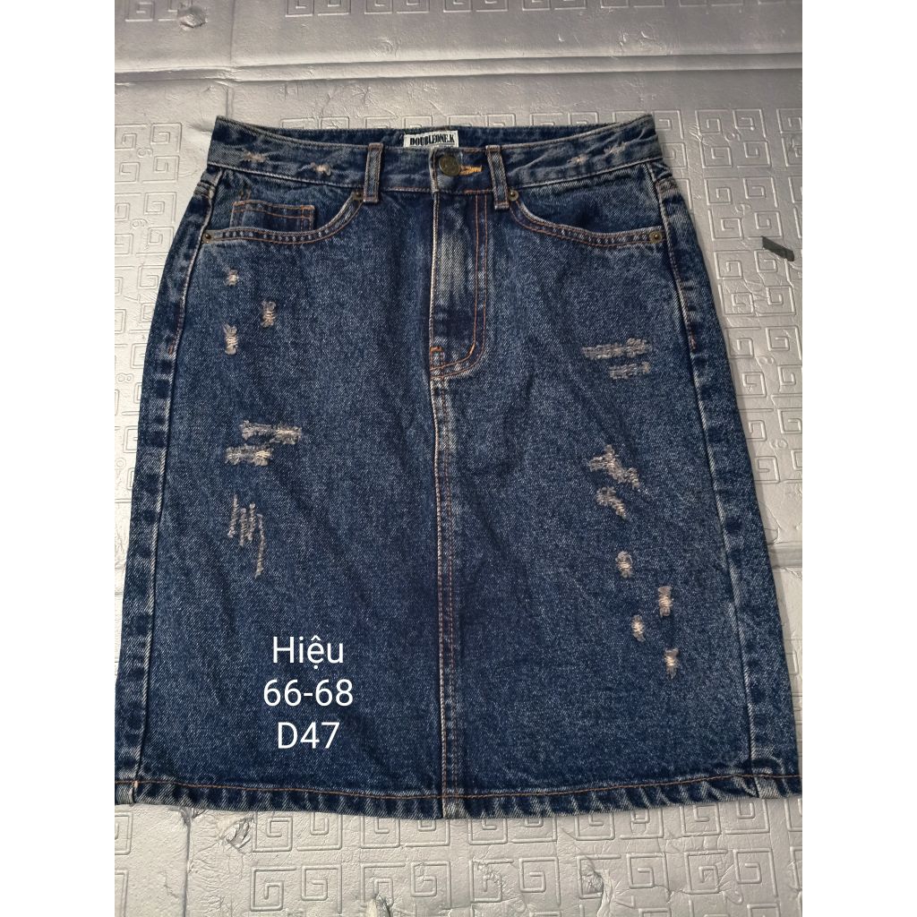 Chân váy jean 2hand vintage, y2k