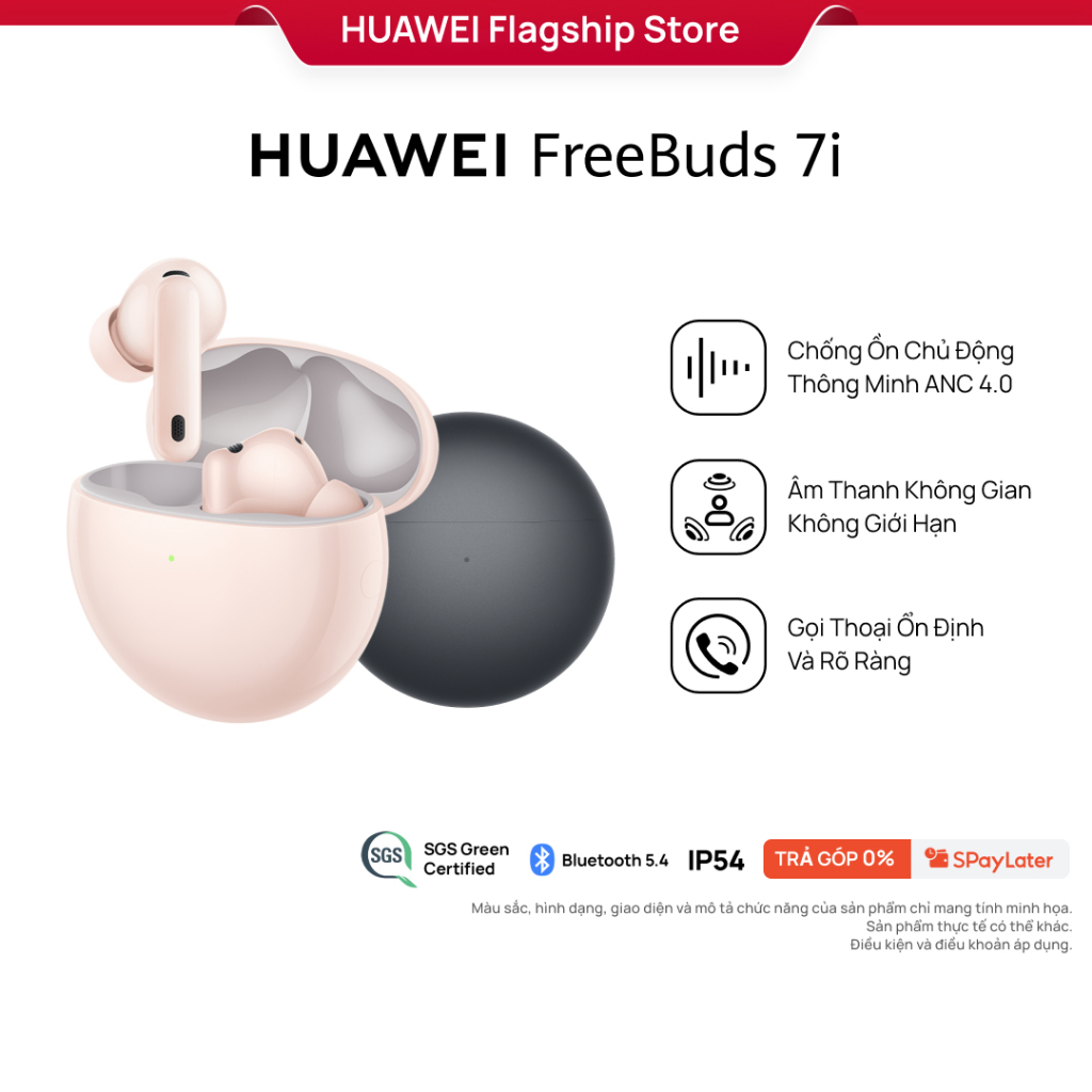 Tai nghe HUAWEI FreeBuds 7i | Chống Ồn Chủ Động Thông Minh ANC 4.0 | Âm Thanh Không Gian Không Giới Hạn | BigBuy360 - bigbuy360.vn