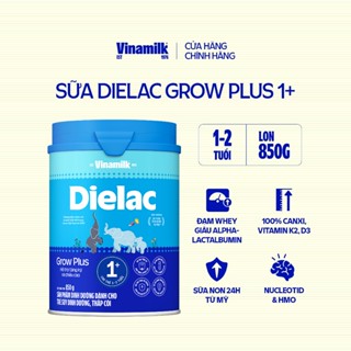Sữa Non Vinamilk Dielac Grow Plus 1+ HT 850g (Sữa bột cho trẻ từ 1 - 2 tuổi)