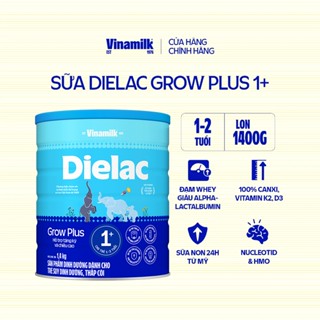 Sữa Non Vinamilk Dielac Grow Plus 1+ HT 1400g (Sữa bột cho trẻ từ 1 - 2 tuổi)