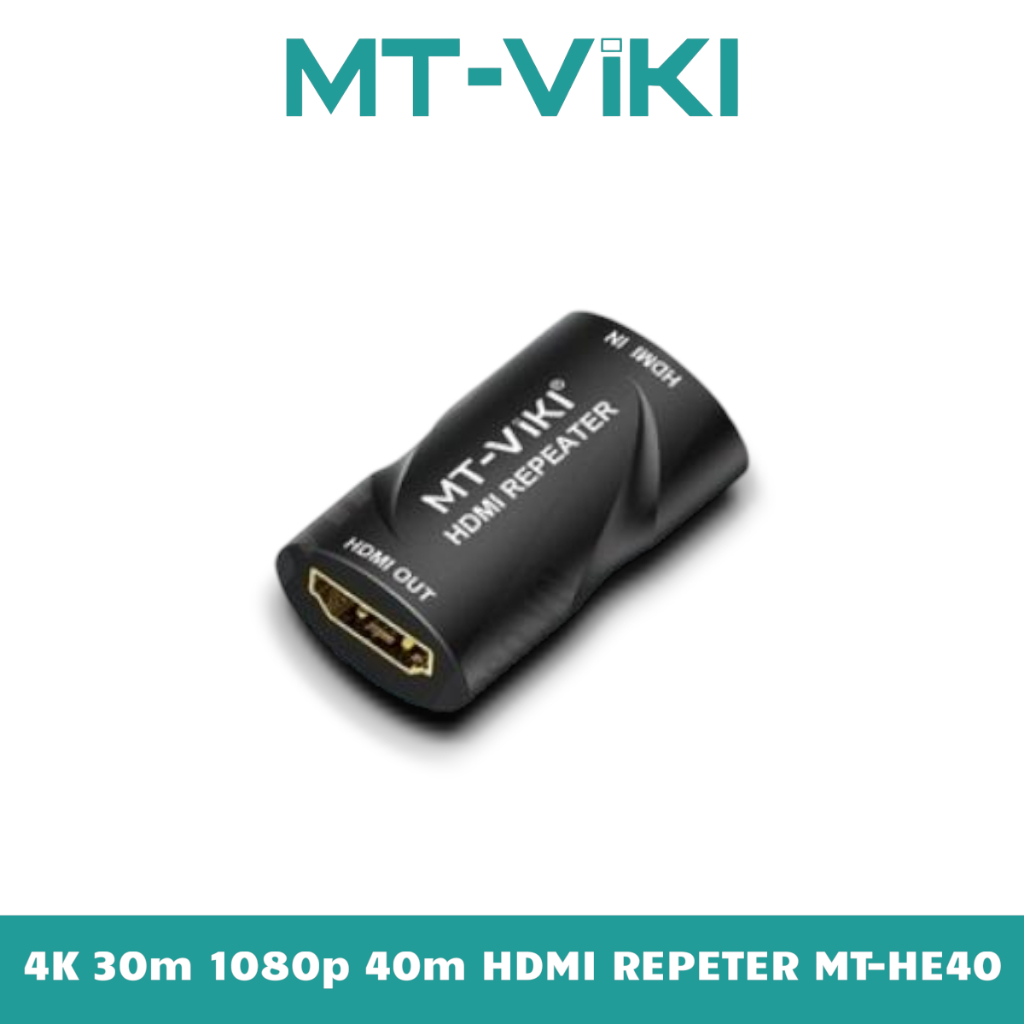 Đầu Chuyển Đổi Nối Dài Dây Tín Hiệu HDMI MT-VIKI MT-HE40 - Xuất Hình Ảnh 4K - 30m, 1080p - 40m