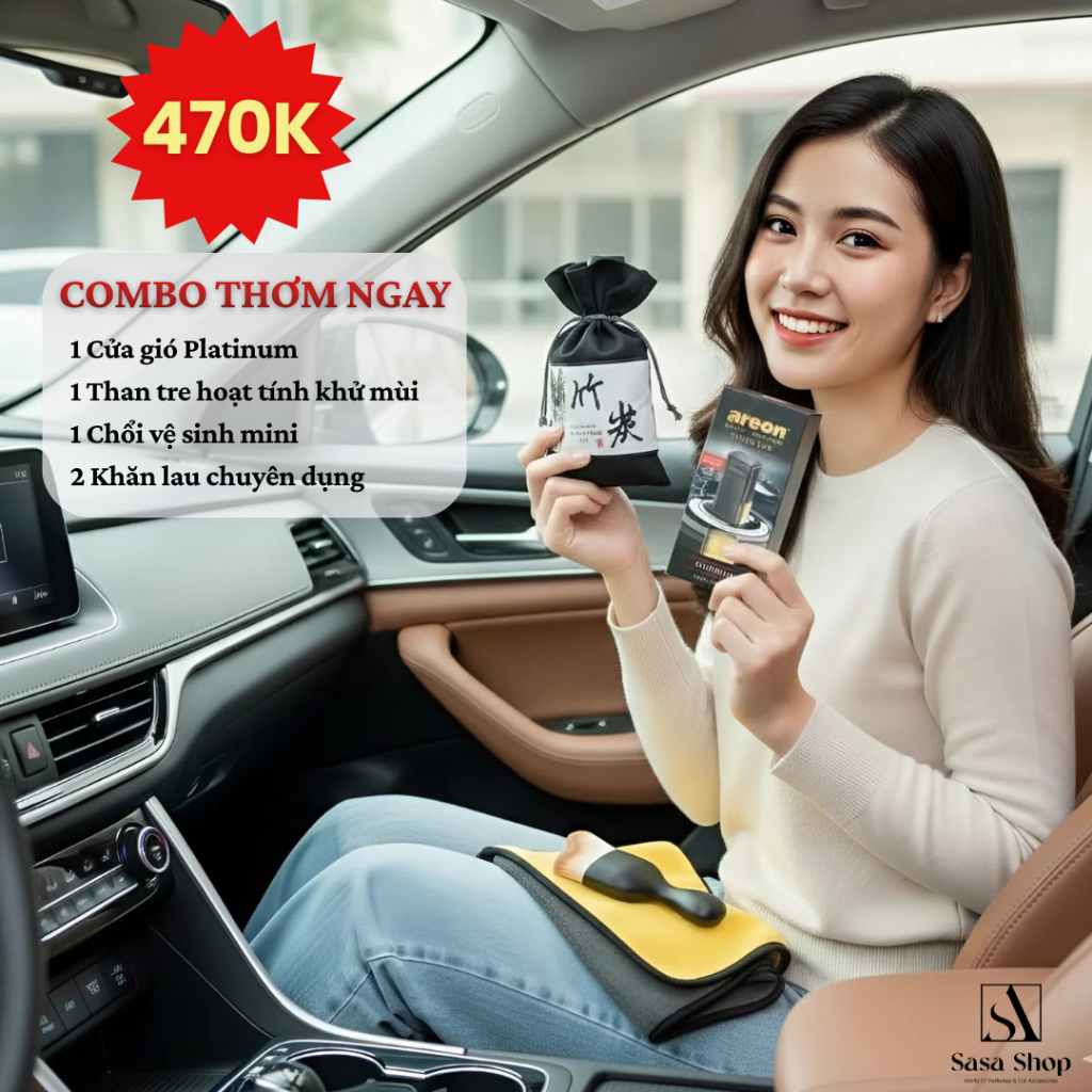 Nước hoa Ô Tô Areon nước hoa kẹp cửa gió Ô Tô Areon chính hãng cao cấp lưu hương bền lâu