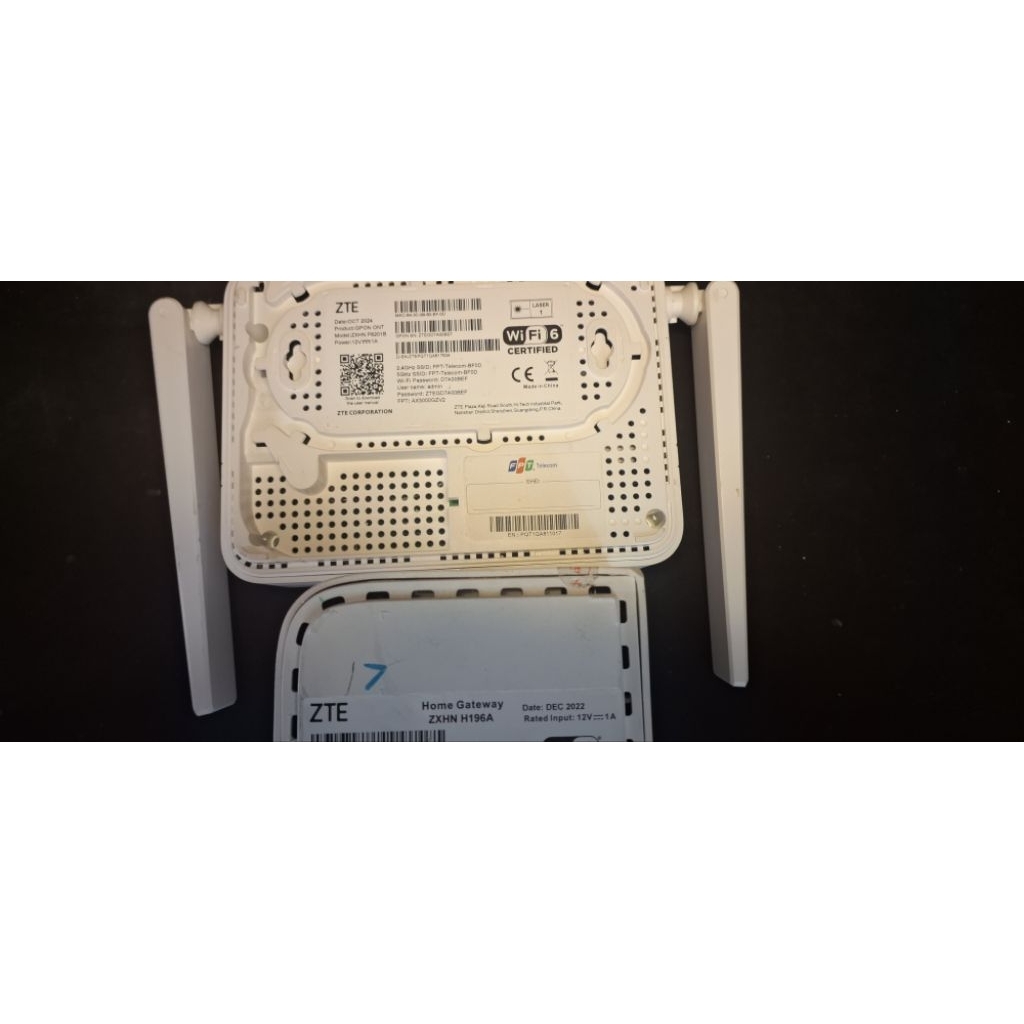 Bộ MESH ZTE F6201b + H196A chạy firmware FPT