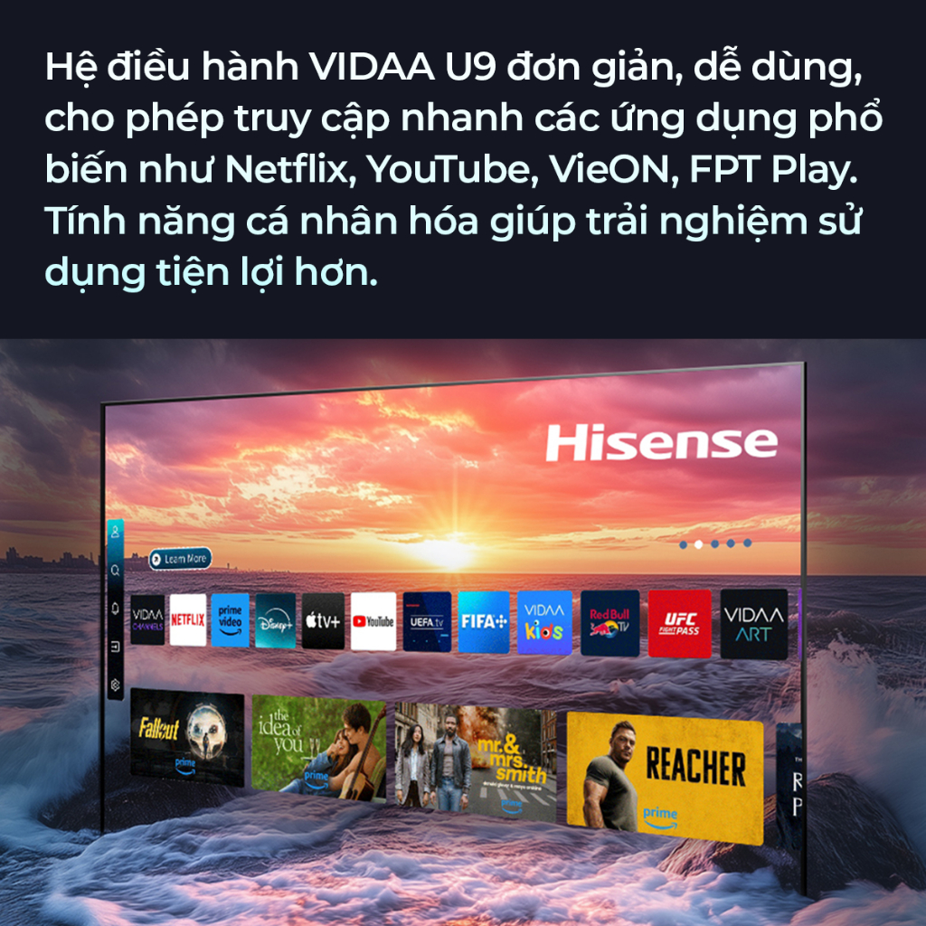 |Tặng giá treo| Smart Tivi Hisense 55 inch QLED 4K 55Q6Q, Lắp đặt toàn quốc, Bảo hành 2 năm | BigBuy360 - bigbuy360.vn