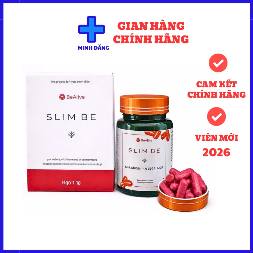 Giảm Cân SLIM BE của BEALIVE Chính Hãng - Trà giảm cân SLimBe Giúp Giảm Cân An Toàn Hộp 30 Viên