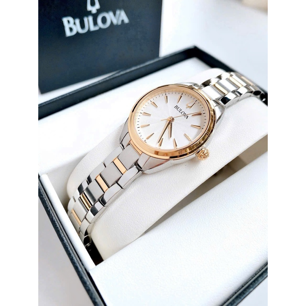 Đồng Hồ Nữ Bulova 98L277 Quartz Size 28 Demi Rose Gold