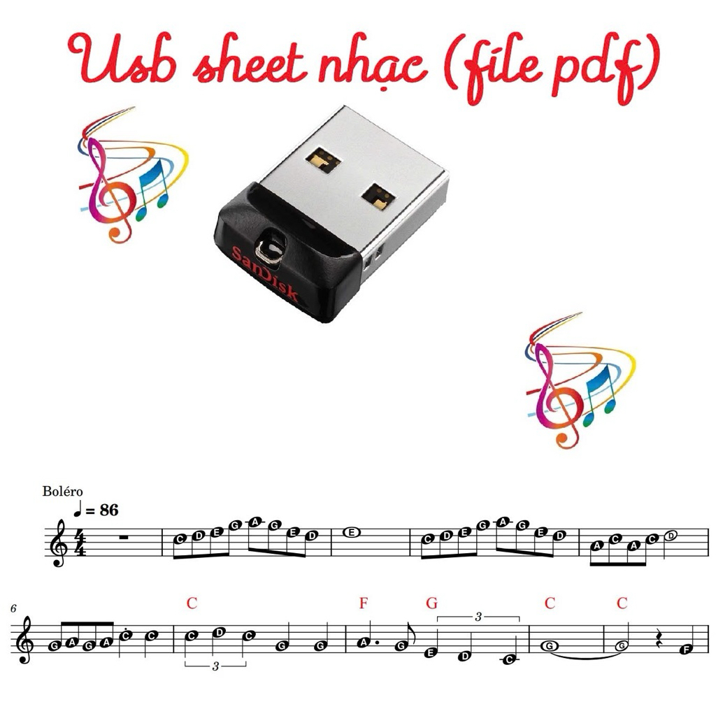 USB sheet nhạc file pdf