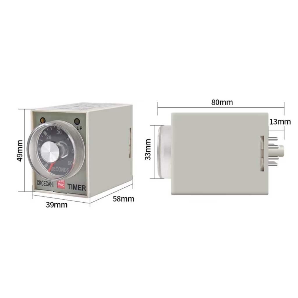 Rơ le thời gian hẹn giờ trễ CKC AH3-3 220v