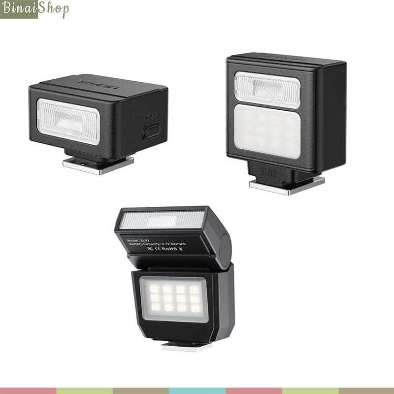 Ulanzi SL01 / SL02 / SL03 - Đèn Flash Mini GN08 Đế Gắn Hotshoe Dành Cho Máy Ảnh