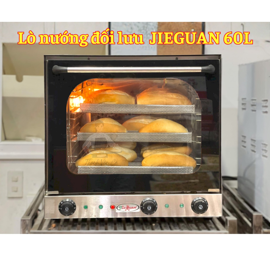 [CÓ SẴN] Lò nướng đối lưu 4 tầng Jieguan 60l