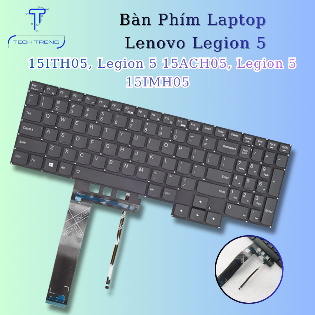 Bàn phím laptop Lenovo Legion 5 15ITH05, Legion 5 15ACH05, Legion 5 15IMH05 Có Led