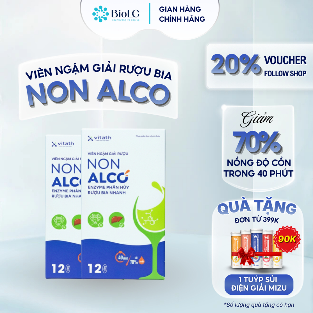 [HỘP MỚI-QUÀ HỜI] Viên Ngậm Giải Rượu Non Alco