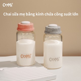 Bình Trữ Sữa Thủy Tinh COMİ 150ml - Chịu Nhiệt, An Toàn Cho Bé, Tương Thích Medela & Máy Hút Sữa